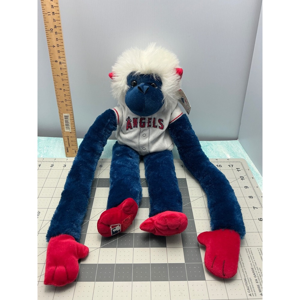 Los Angeles Angels Monkey Plush Stuffed Animal Long Arms Baseball Team Fan Gear